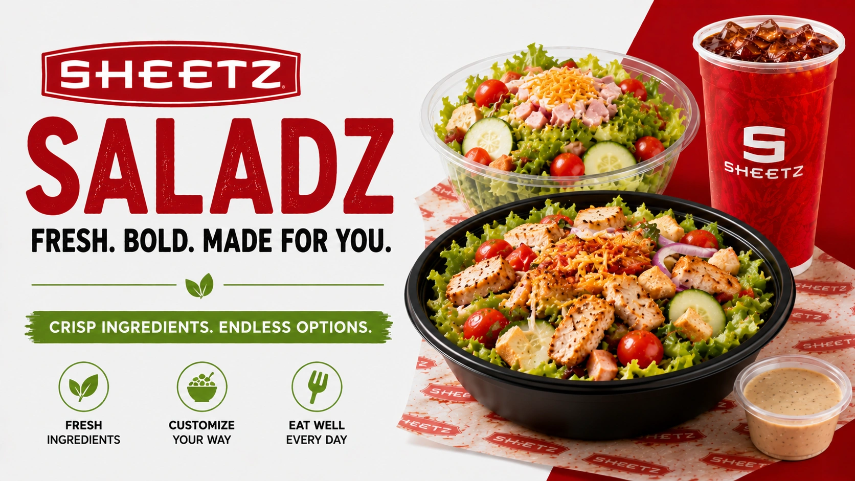 Sheetz MTO Saladz menu