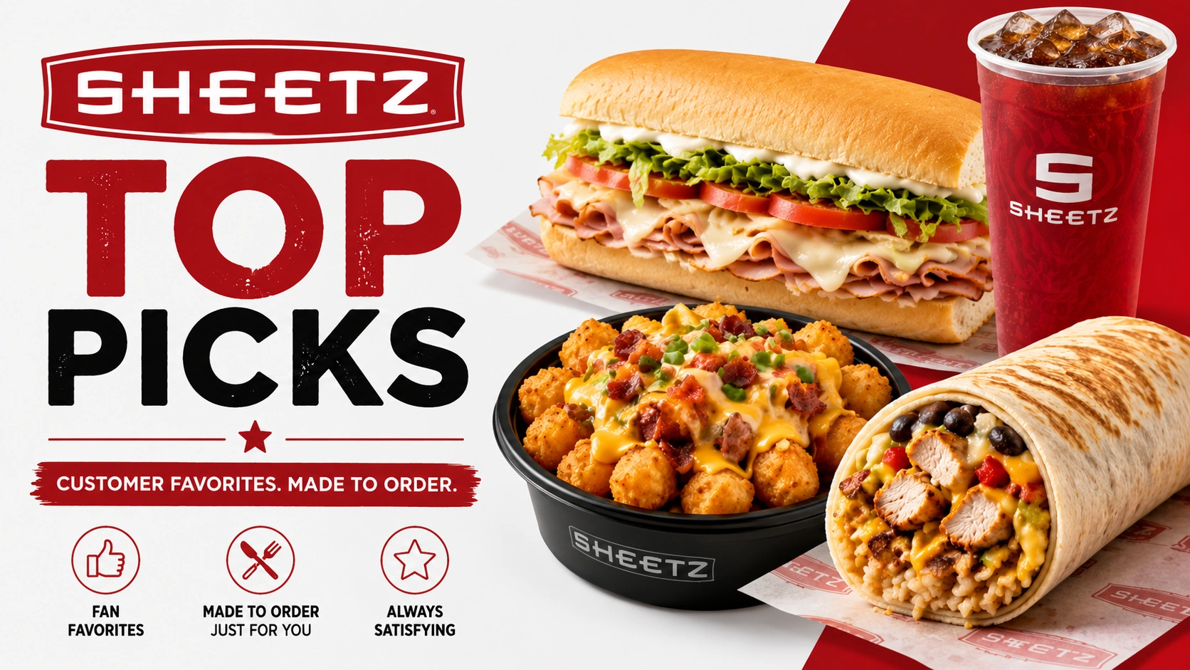 Sheetz MTO Top Picks Menu
