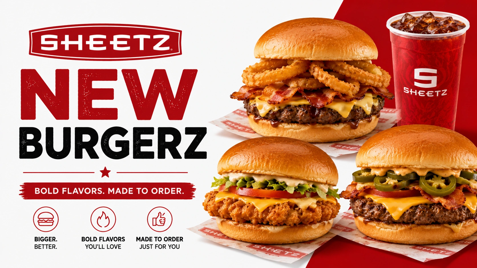 Sheetz New Burgerz Menu