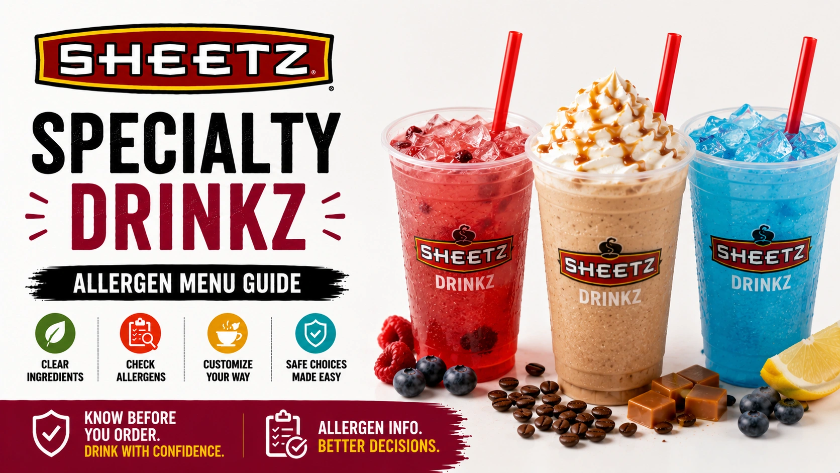 Sheetz Specialty Drinkz Allergen Menu