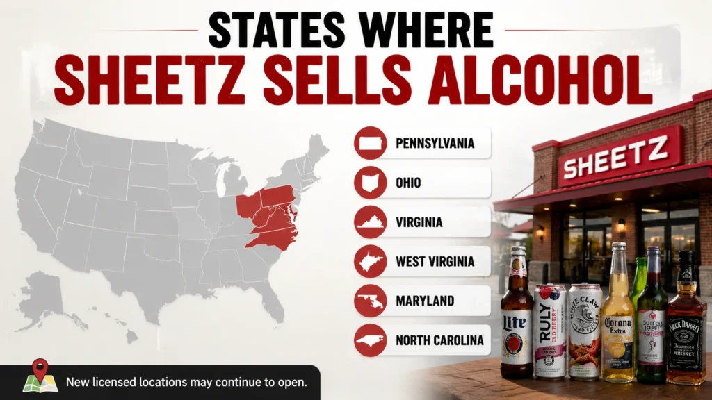 States Where Sheetz Sells Alcohol